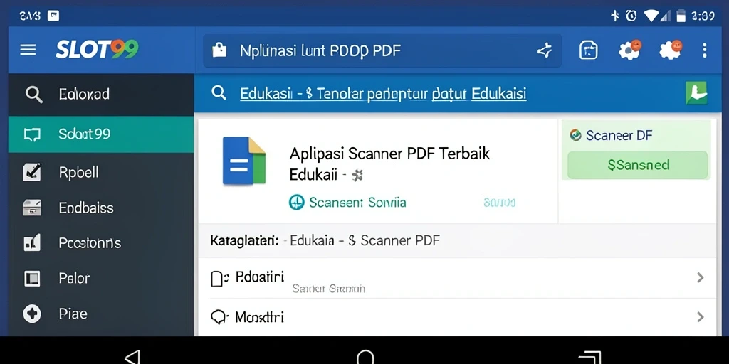 Tampilan antarmuka SLOT99 yang jelas dan fungsional untuk pemindaian PDF.