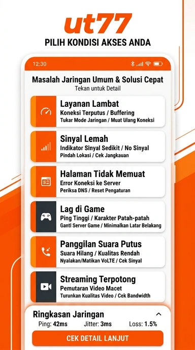Tampilan link alternatif ut77